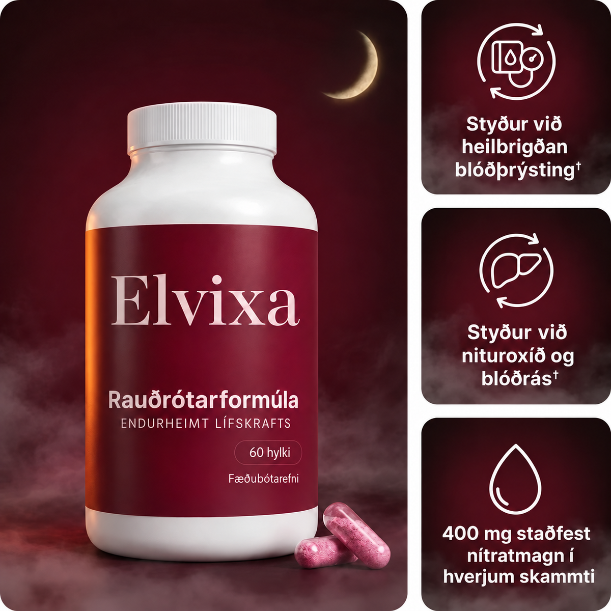 Elvixa Rauðrótarformúla