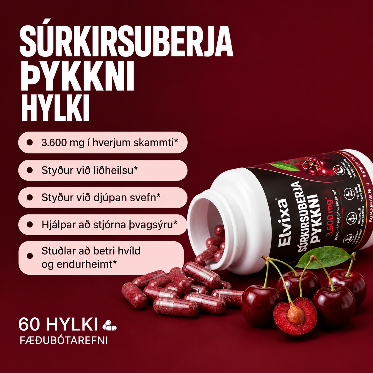 Elvixa súrkirsuberjaþykkni